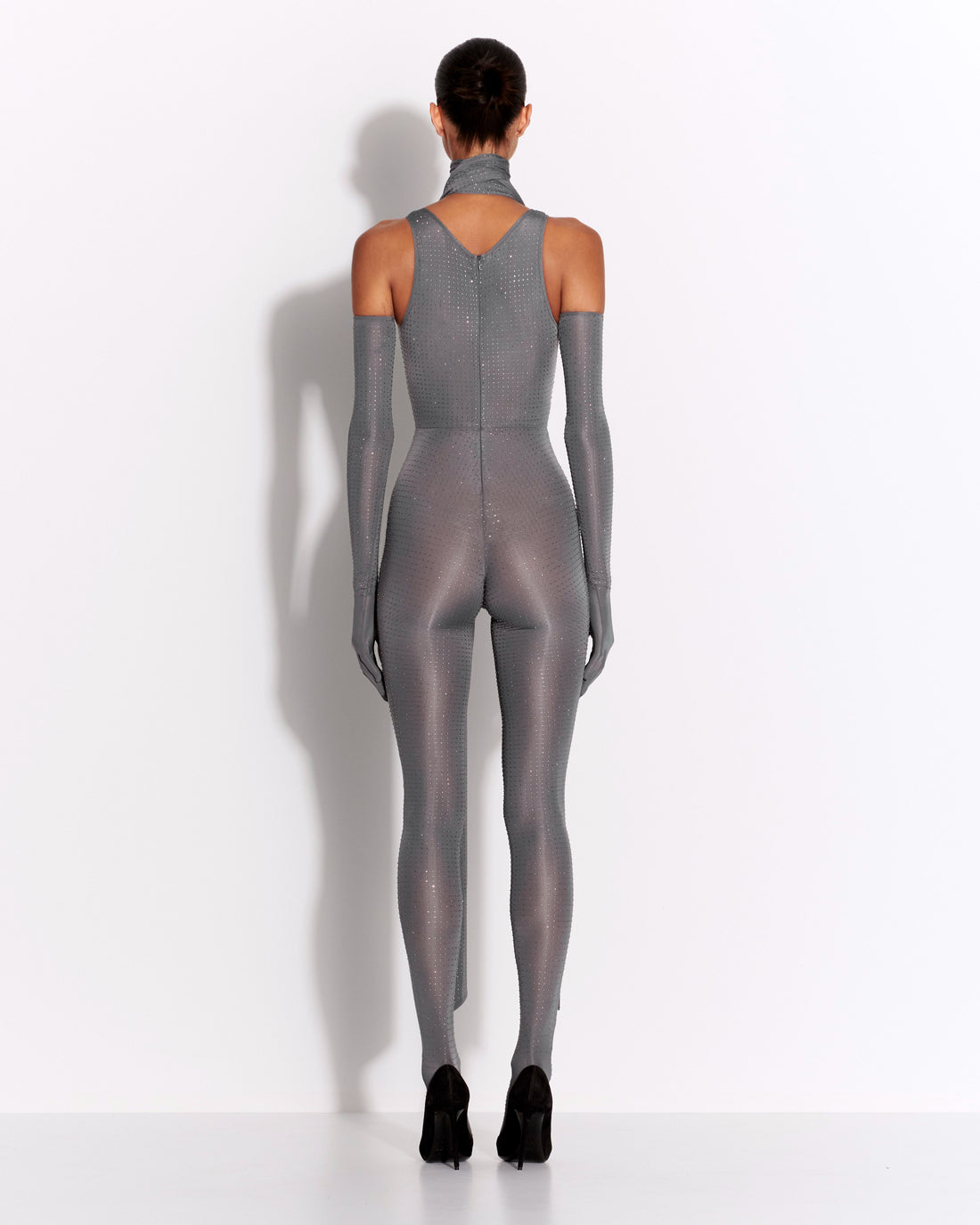 Singlet Catsuit in Crystal Jersey