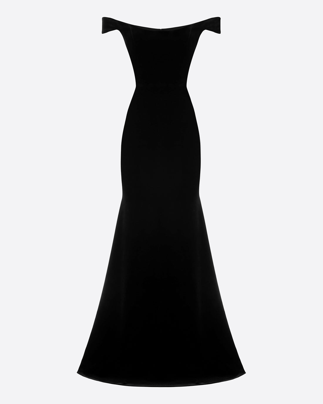 Off Shoulder Corset Gown in Velvet