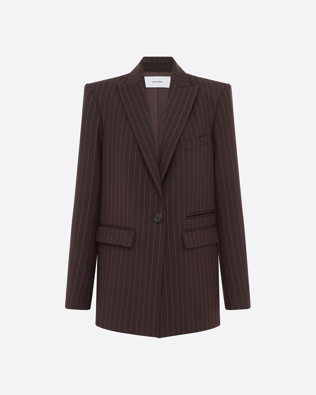 Single Breasted Oversized Blazer in Lurex Pinstripe