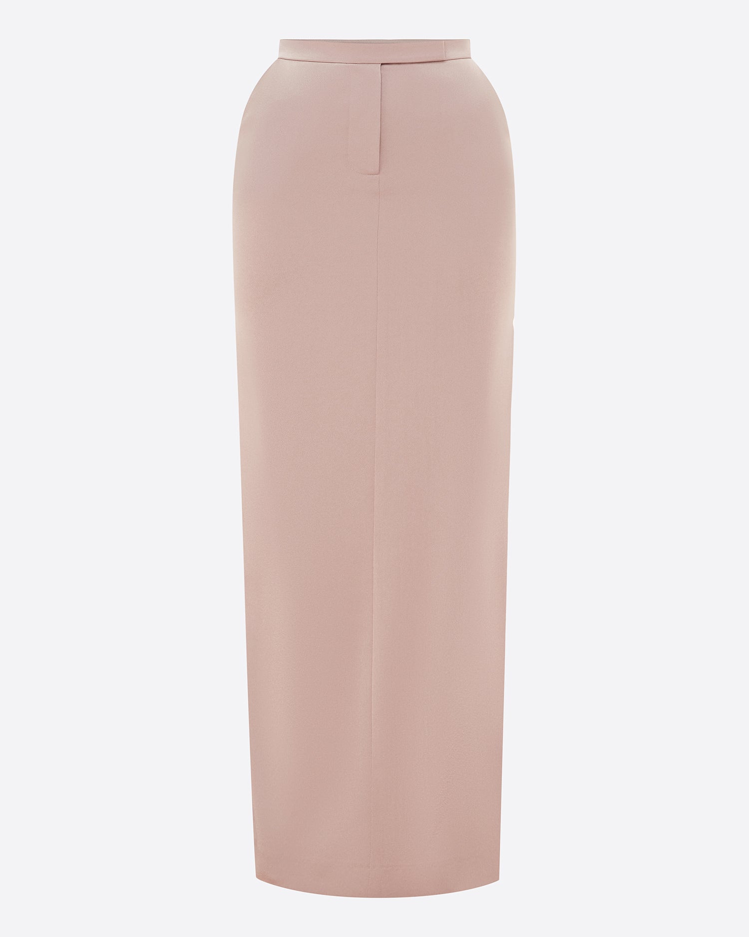 Column Skirt in Satin Crepe