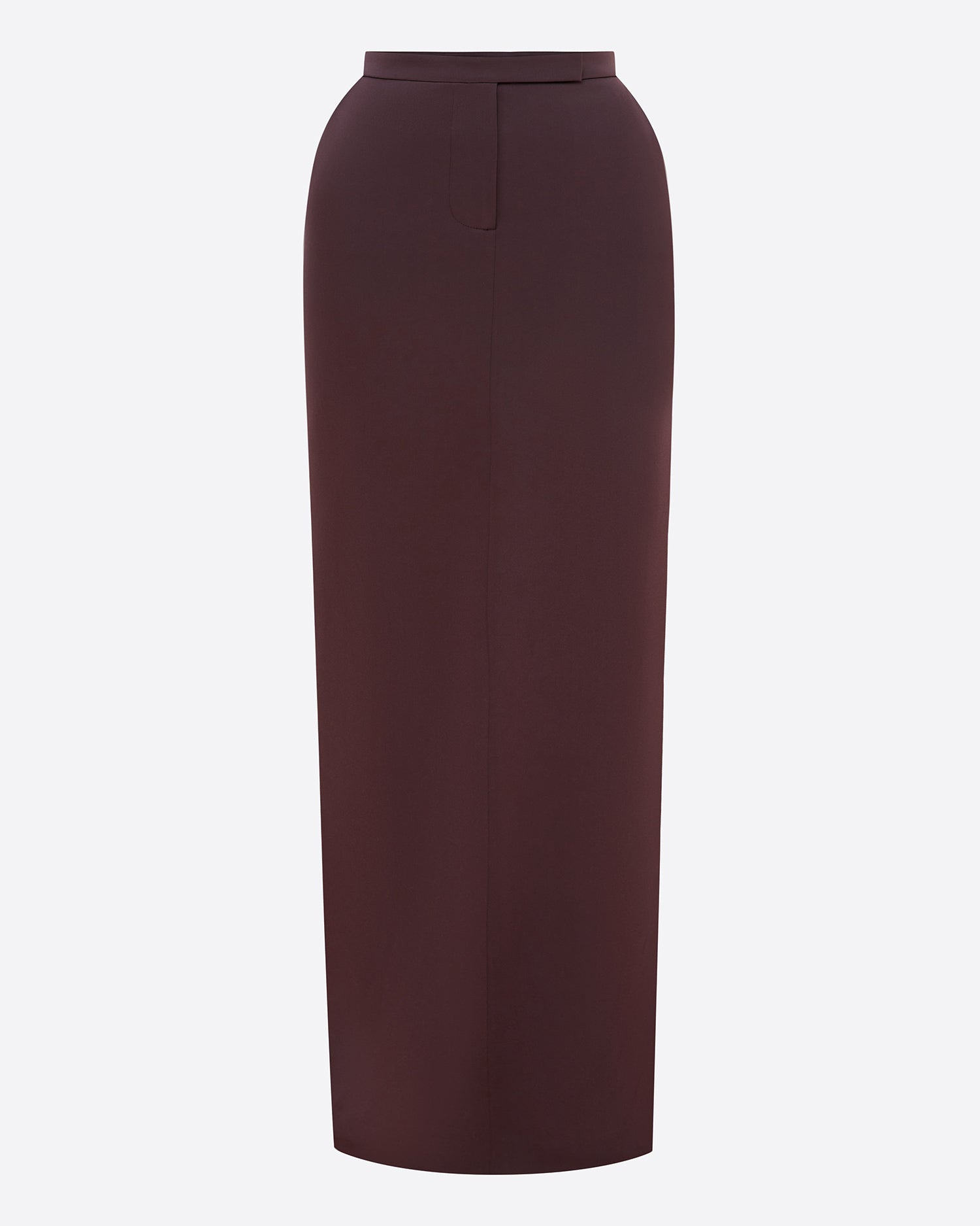 Column Skirt in Satin Crepe