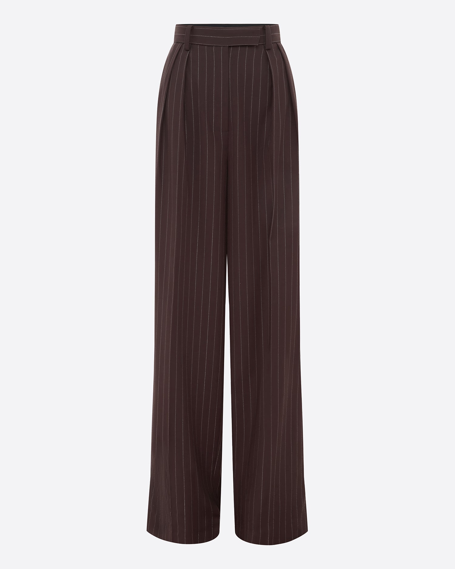 Tailored Trouser in Lurex Pinstripe