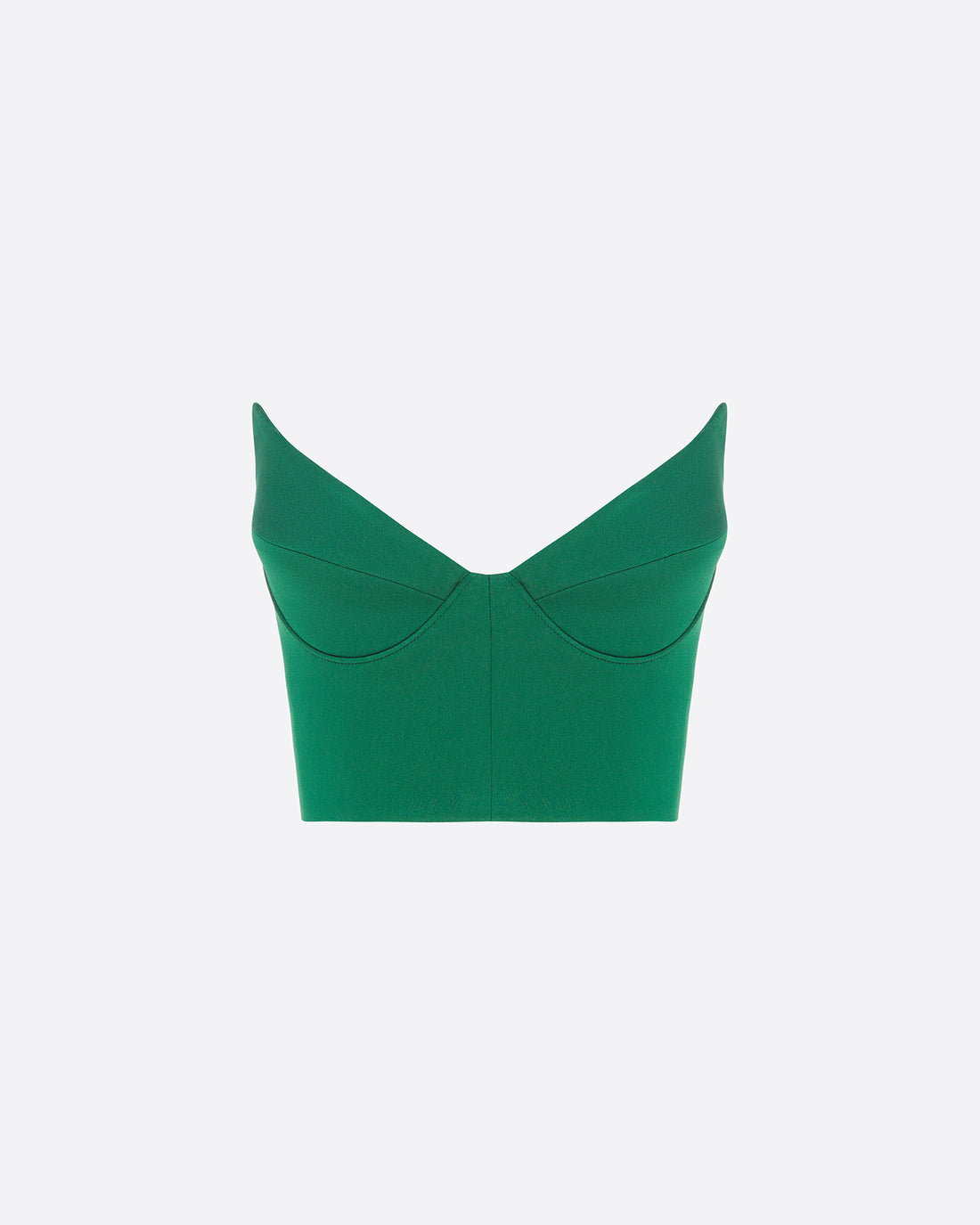 Cup Crop Top in Satin Crepe