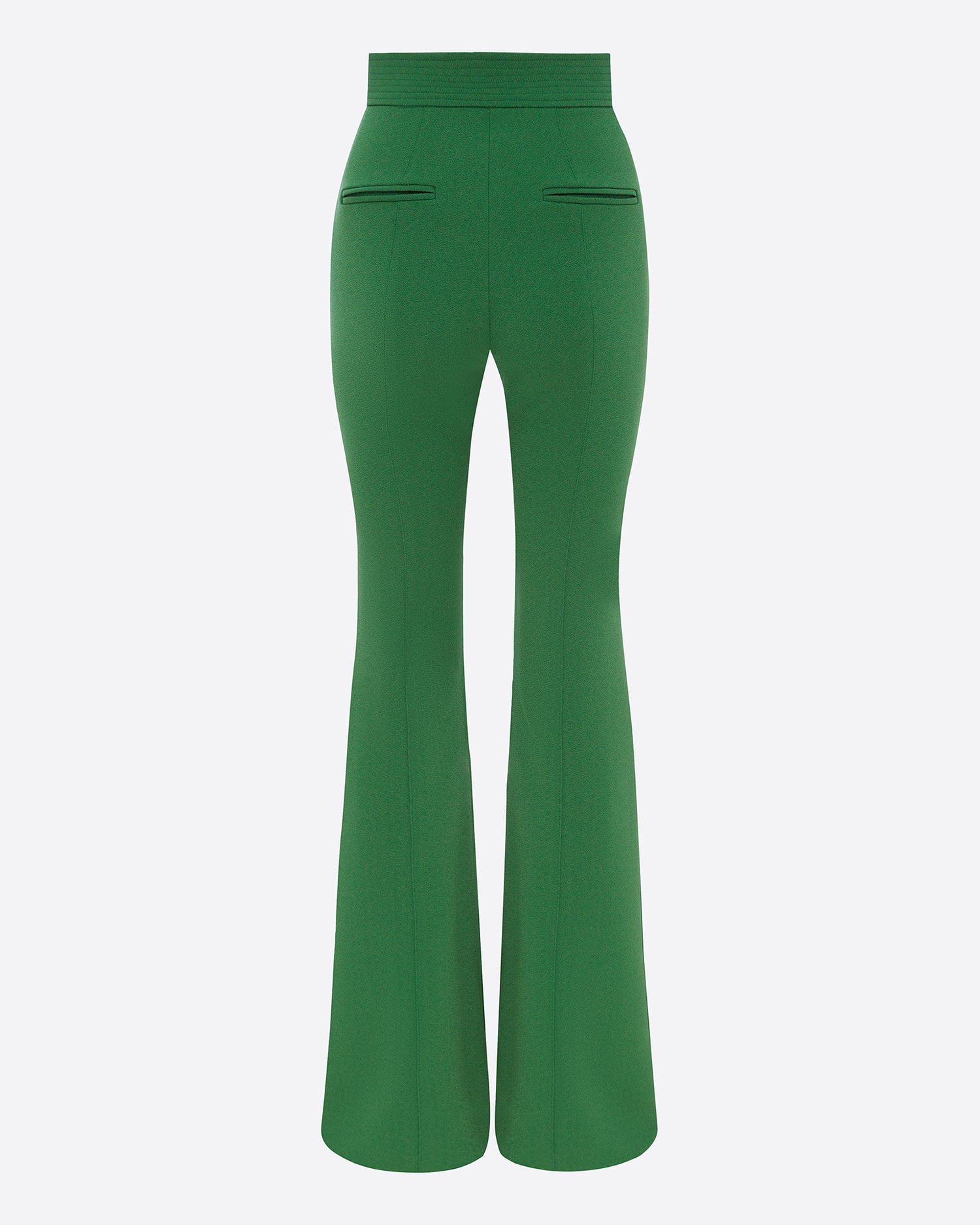 Flare Trouser in Stretch Crepe