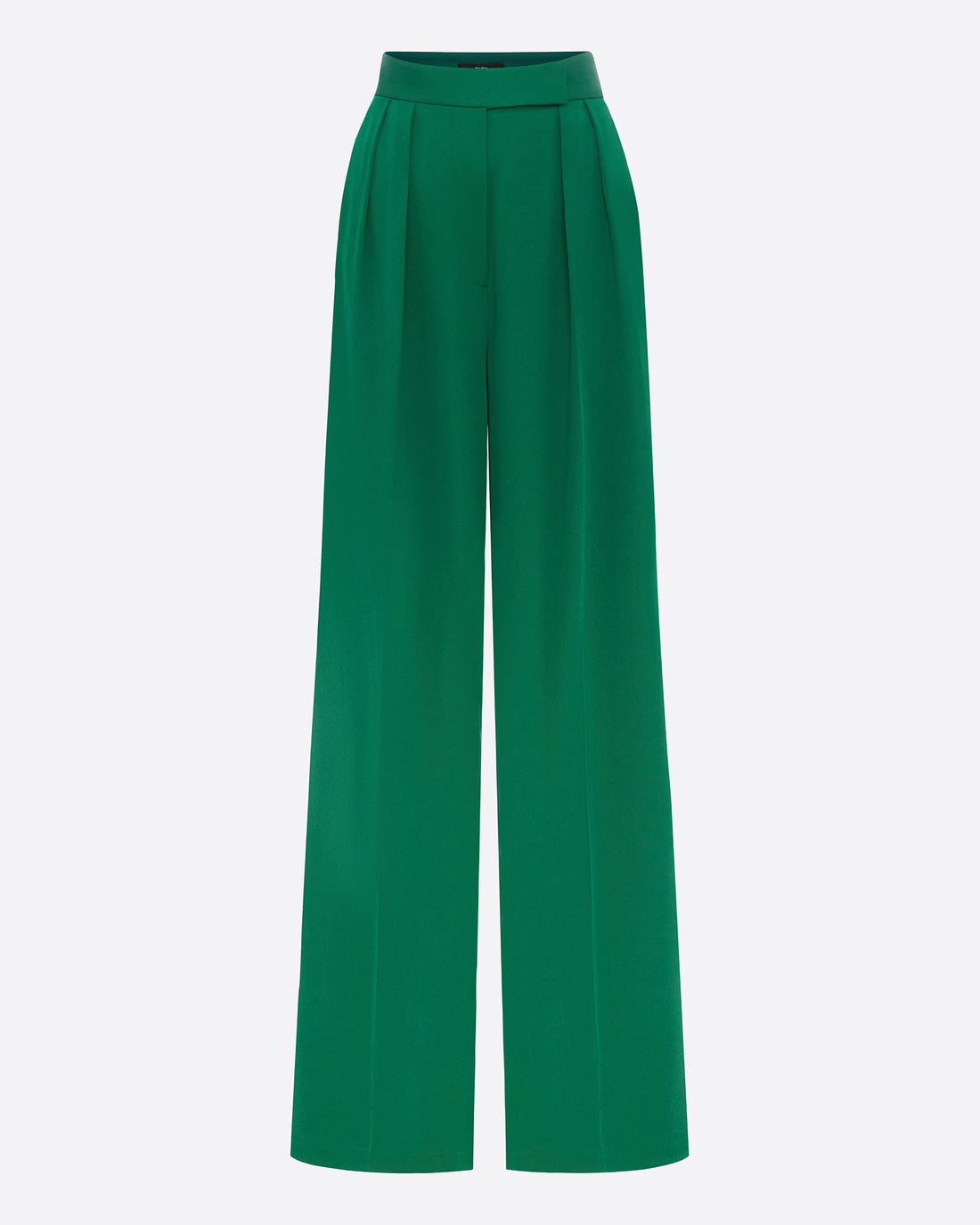 Double Pleat Trouser in Satin Crepe