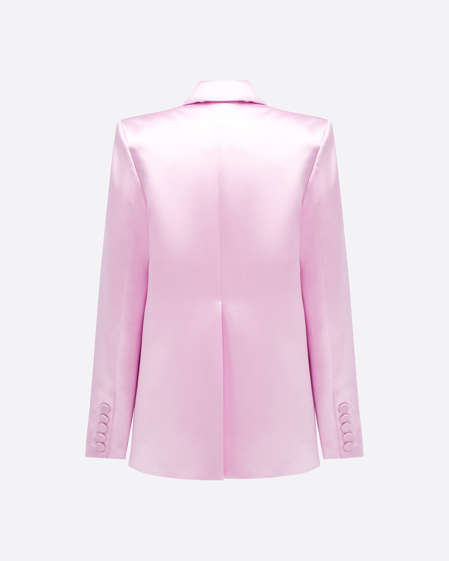 Double Breasted Oversize Blazer in Duchess Satin