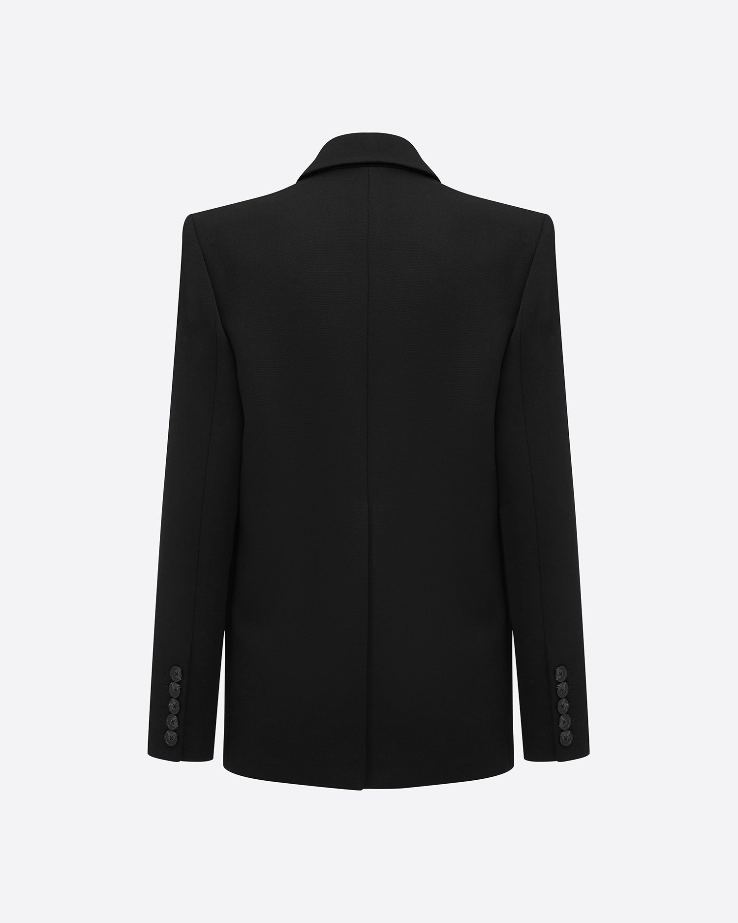 Double Breasted Oversize Blazer in Wool Suiting