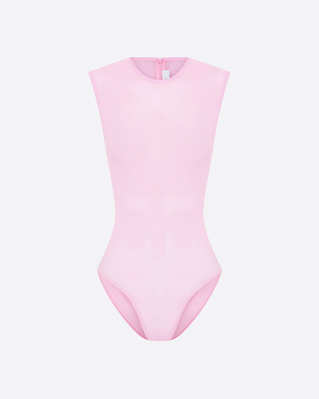 Sleeveless Bodysuit in Stretch Mesh