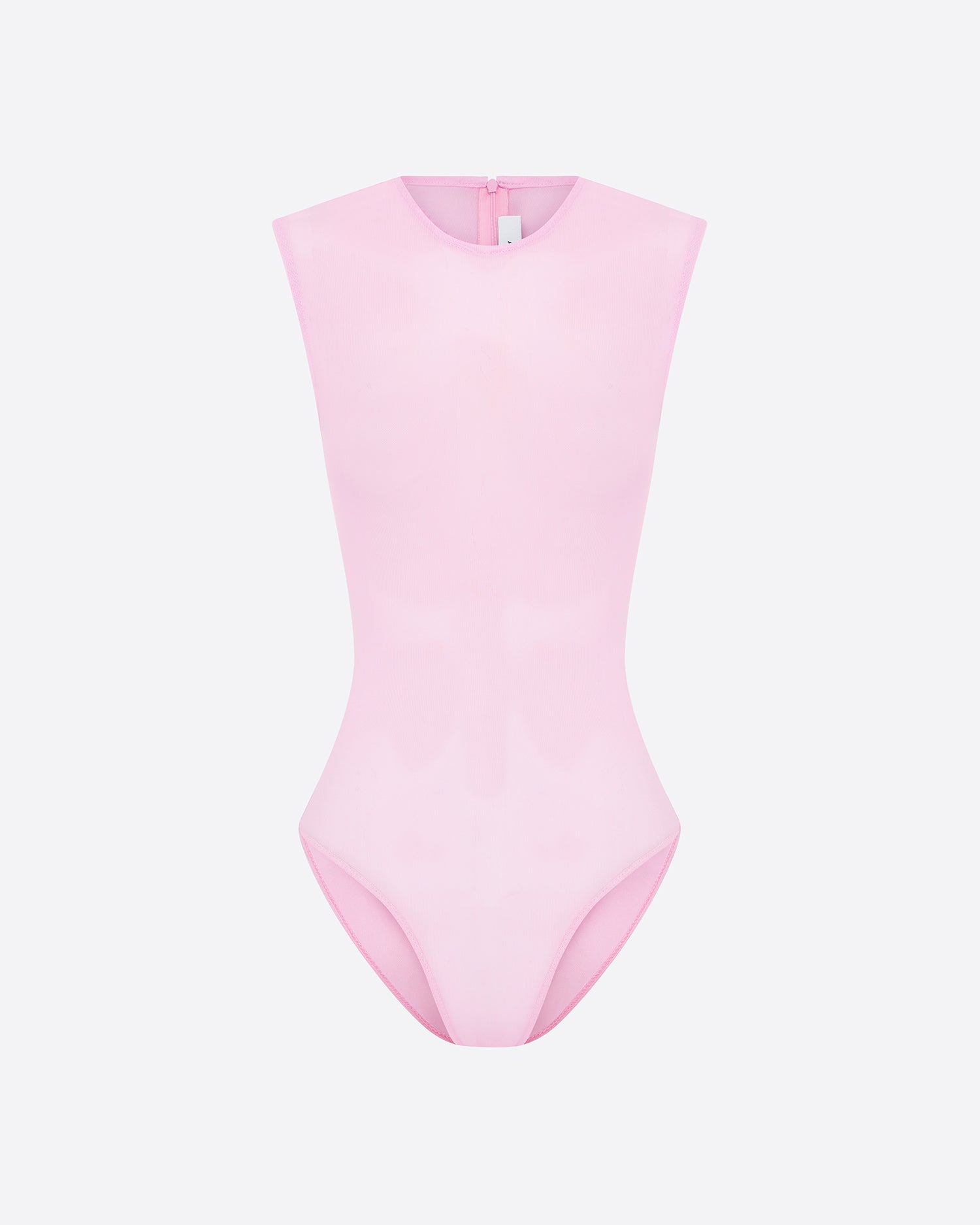 Sleeveless Bodysuit in Stretch Mesh