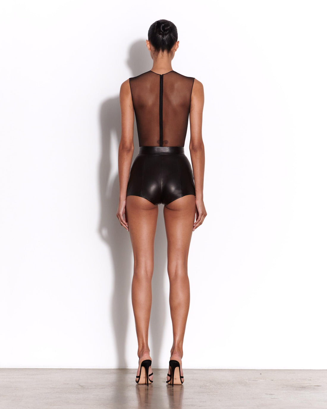 Crew Bodysuit in Fine Mesh