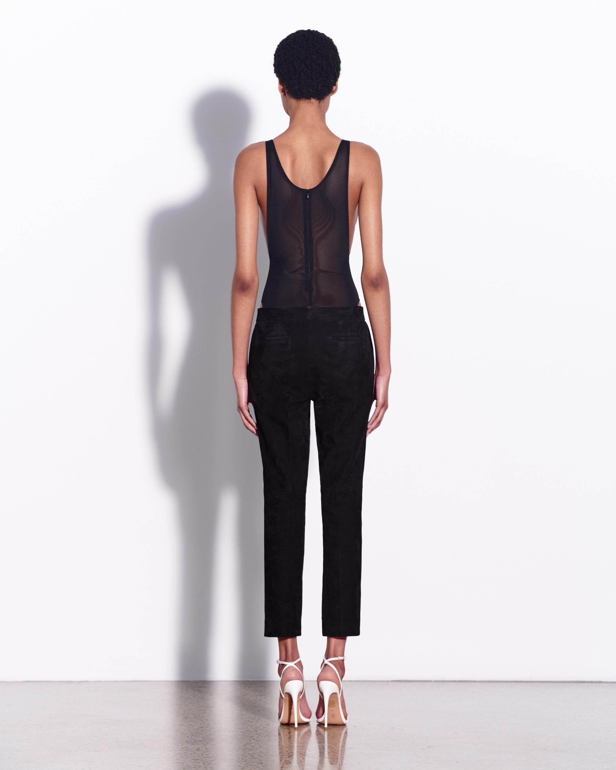 Singlet Bodysuit in Stretch Mesh