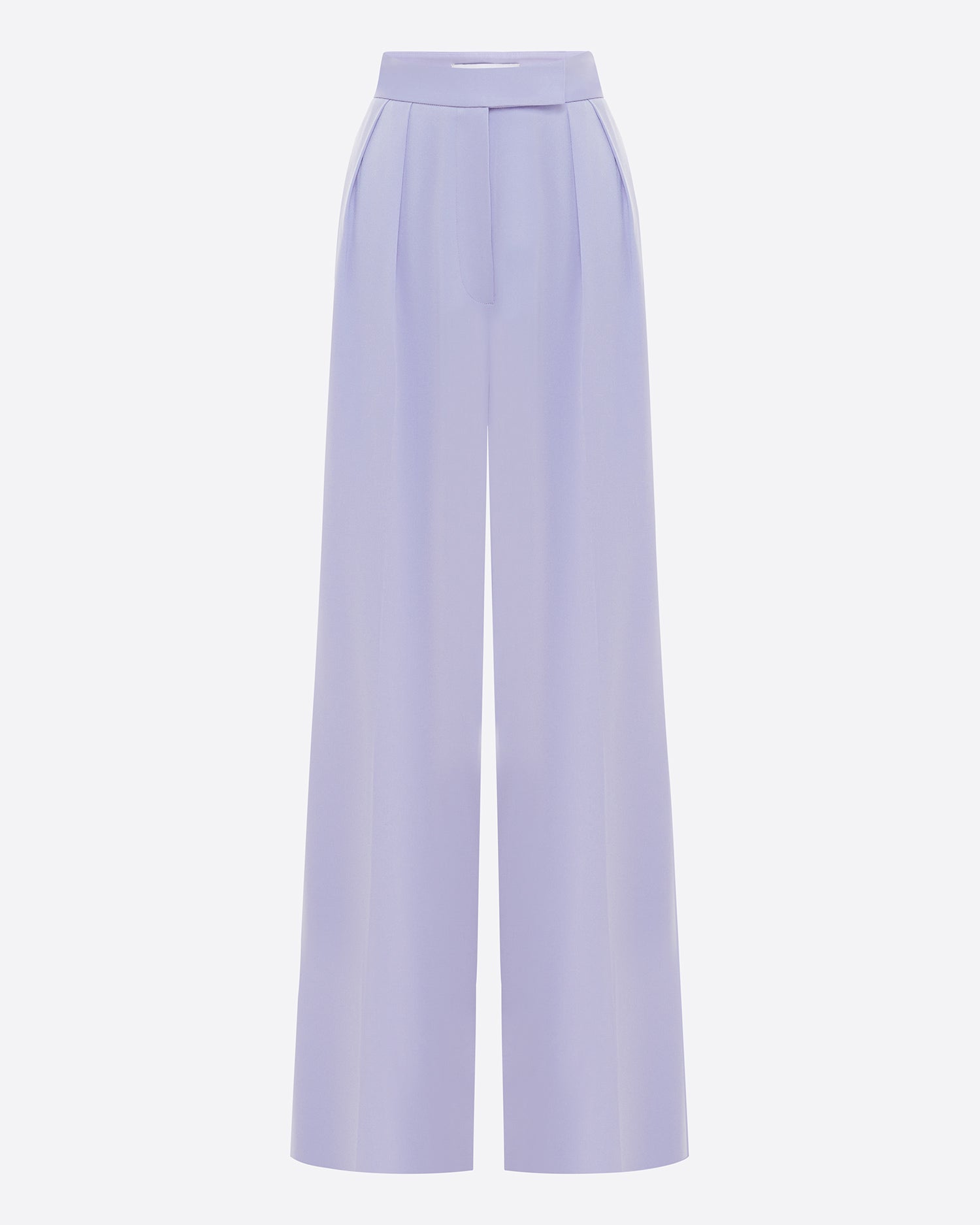 Double Pleat Trouser in Satin Crepe