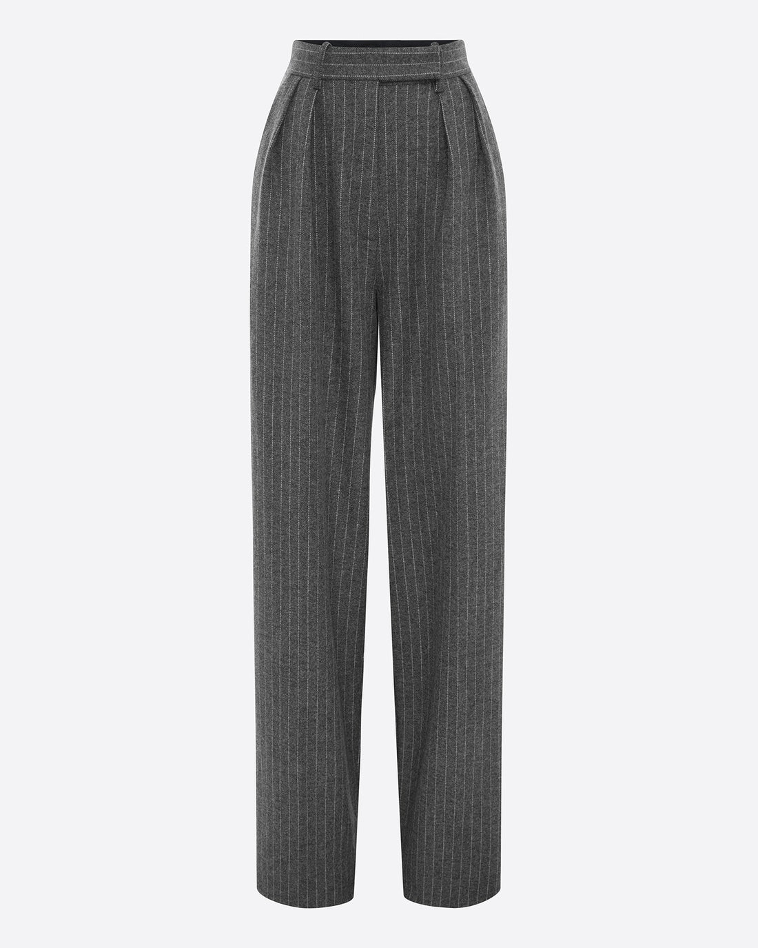Tailored Trouser in Wool Pinstripe