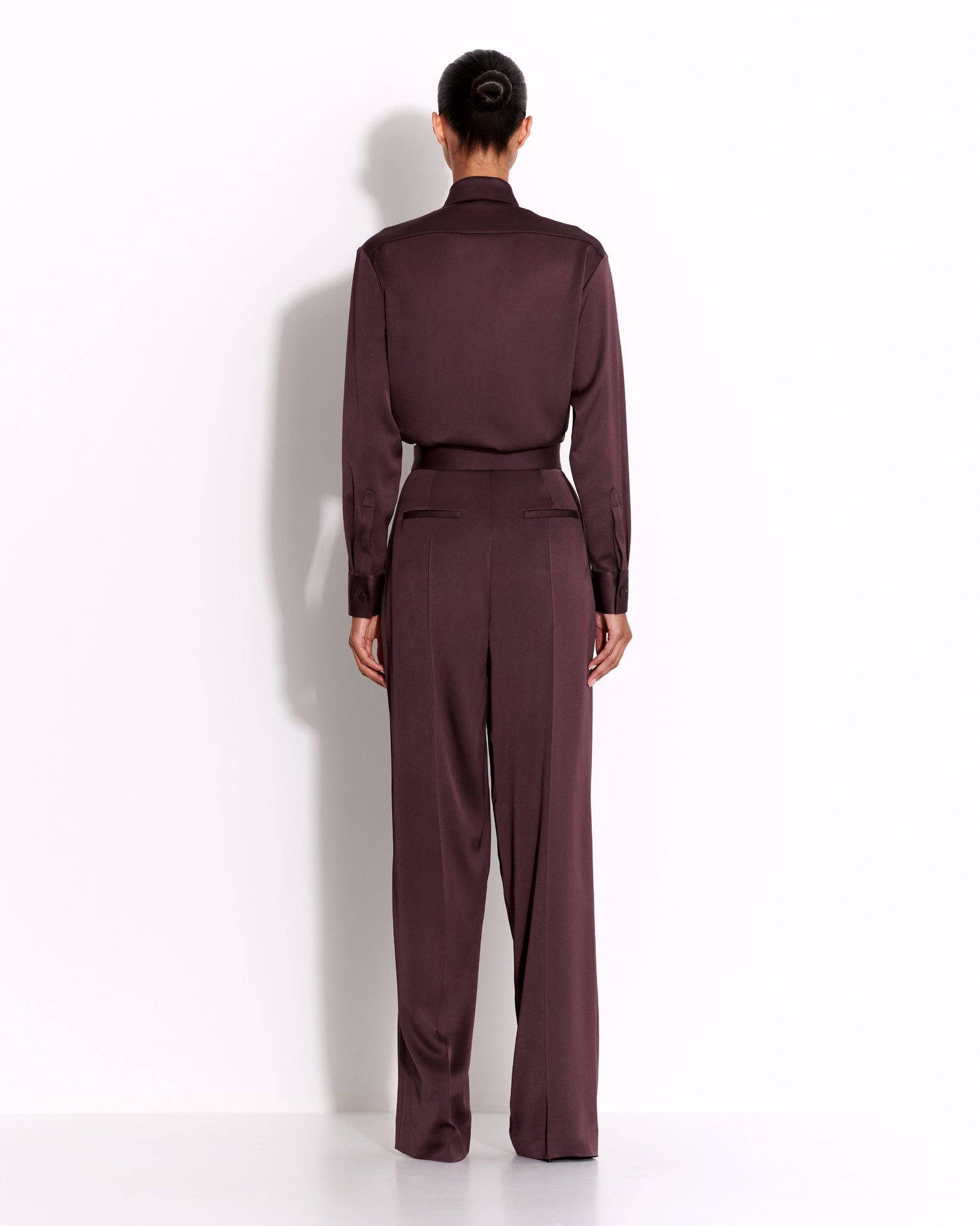 Tailored Trouser in Satin Crepe