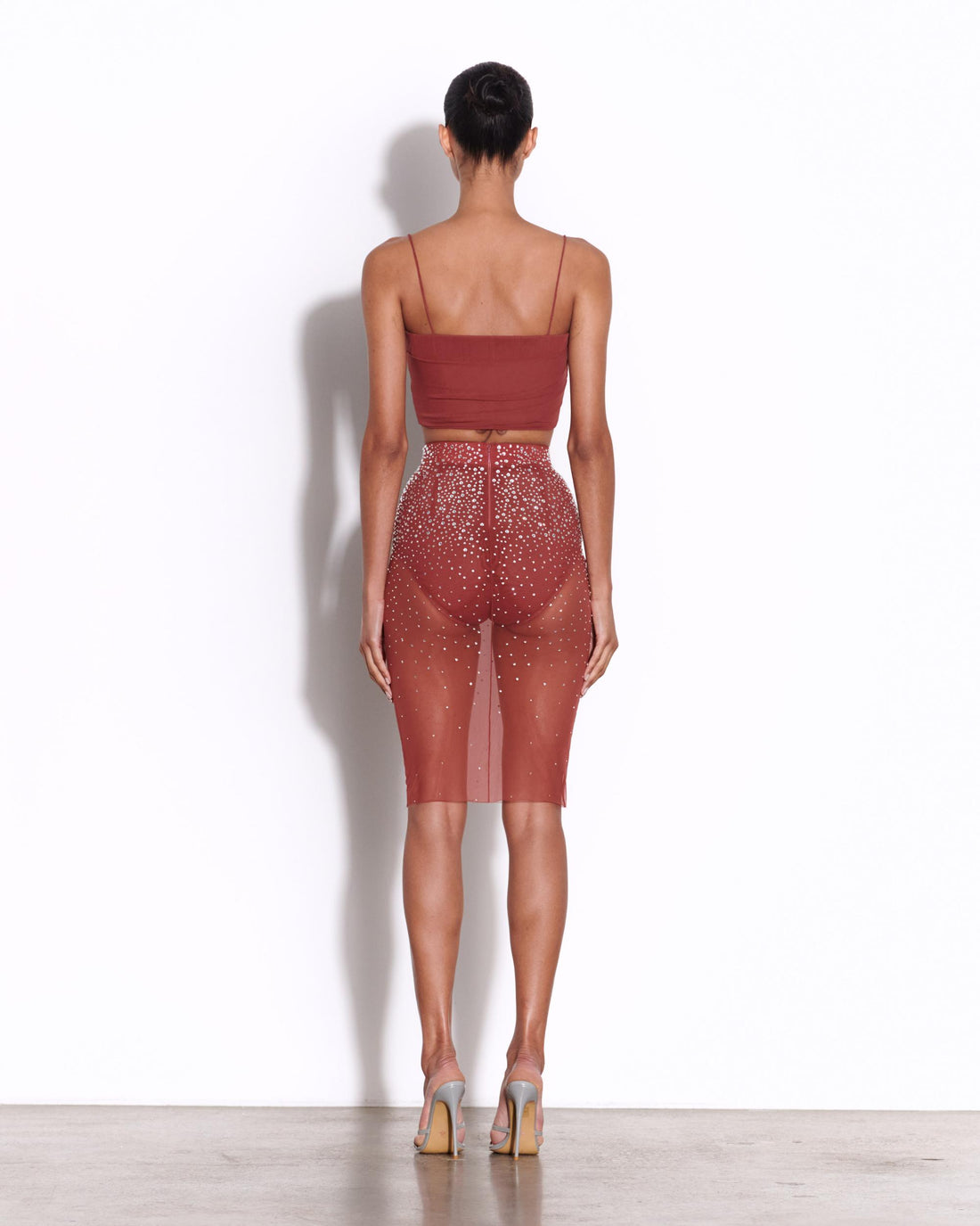 Skirt in Crystal Mesh