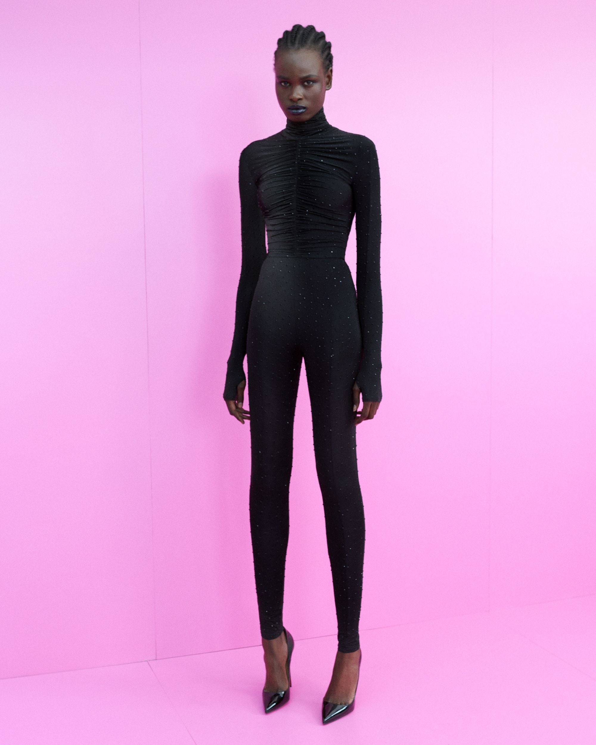 Black and hotsell pink polo jumpsuit